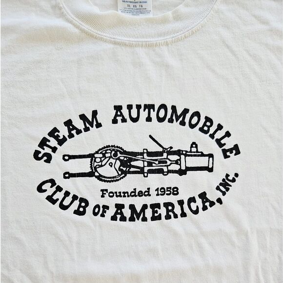 Vintage Steam Automobile Club Of America Ultra Soft Graphic Car Tee T-Shirt XL - Picture 4 of 8